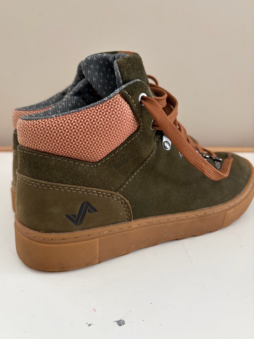 Women’s Forsake Green Suede High-Top Sneaker Boots with Brown Accents Size 7 - Picture 7 of 10
